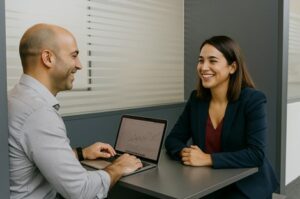 un entretien professionnel vécu avec enthousiasme 